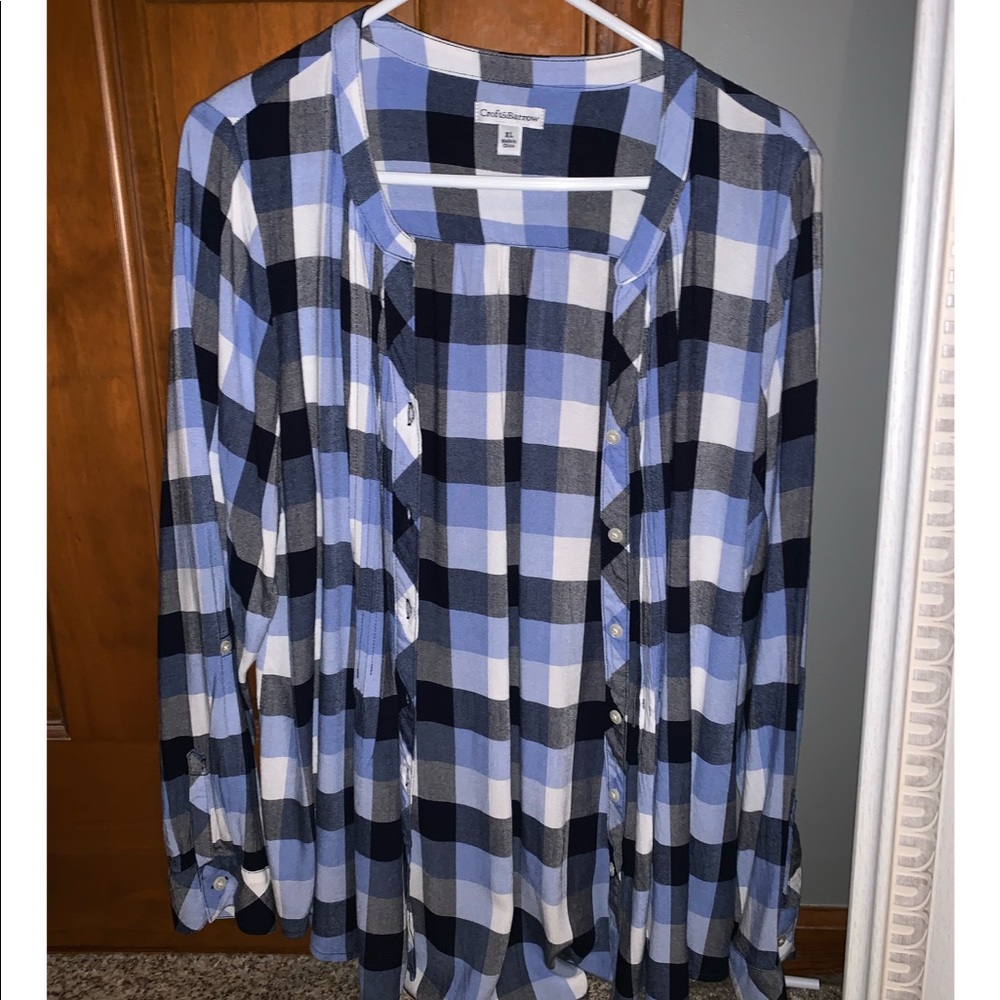 plaid button up shirt